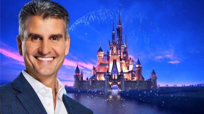 Josh D’Amaro en Disney-beeldmateriaal uit het oorspronkelijke Leisure Notes-artikel